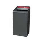 Rubbermaid Configure Container with Plastic Recycling Label 87L Red 2154752