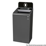 Rubbermaid Configure Container with General Waste Label 87L Black 2154755