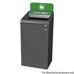 Rubbermaid Configure Container with Mixed Recycling Label 87L Green 2154758