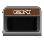 Rubbermaid Configure Container with Food Waste Label 125L Brown 2154763