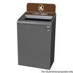 Rubbermaid Configure Container with Food Waste Label 125L Brown 2154763