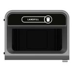 Rubbermaid Configure Container with Landfill Waste Label 125L Black 2154764