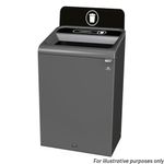 Rubbermaid Configure Container with Landfill Waste Label 125L Black 2154764
