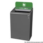 Rubbermaid Configure Container with Mixed Recycling Label 125L Green 2154765