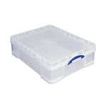 Really Useful 70L Plastic Storage Box W810xD620xH225mm Clear 70C