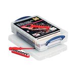 Really Useful 4L Plastic Storage Box With Lid 395x255x80mm Clear KING4C