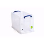 Really Useful 24L Plastic Storage Box With Lid W465xD270xH290mm Clear RUP80256