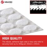 Velcro Stick On Coins Loop Only 19mm White (Pack of 125) VEL-EC60232