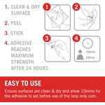 Velcro Stick On Coins Loop Only 19mm White (Pack of 125) VEL-EC60232