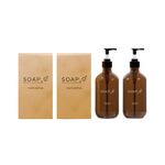 Soap2o Hair+Body Gel Empty Plastic Bottle 500ml S2OHB500G