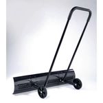 Wide Wheeled Snow Pusher Plough Black 426401