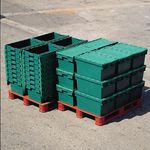 VFM Green Plastic Picking Container with Lid 374370