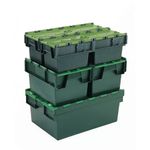 VFM Green Plastic Picking Container with Lid 374370
