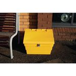 Mini Salt and Grit Bin with Locking Lid Yellow 50L 389111