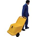 Mobile Salt and Grit Bin Kit Yellow 75L with De-icing Salt 399638