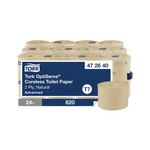 Tork OptiServe Coreless Toilet Paper Roll Natural Pack of 24 472640