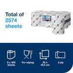 Tork Reflex M4 Centrefeed Roll 2-Ply 150m White (6 Pack) 473264