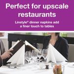 Tork LinStyle Dinner Napkins 4 Fold White (Pack of 50) 478711