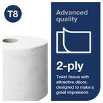 Tork SmartOne Toilet Roll 2-Ply White 1150 Sheets (Pack of 6) 472242