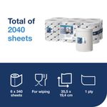 Tork Reflex M4 Centrefeed Wiping Paper 1-Ply 114m (Pack of 6) 473412