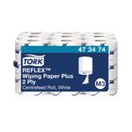 Tork Reflex Multipurpose Wiping Paper Plus 2-Ply 200 Sheets (Pack of 9) 473474