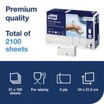 Tork Xpress Multifold Hand Towel H2 100 Sheets Per Sleeve White (Pack of 21) 100297