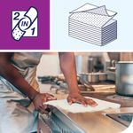 Tork 2 in 1 Scouring and Cleaning Cloth White 450150 (Pack of 360)