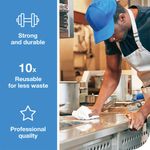 Tork 2 in 1 Scouring and Cleaning Cloth White 450150 (Pack of 360)