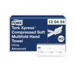 Tork Xpress Compressed Soft Multifold Hand Towels White (Pack of 2400) 120454