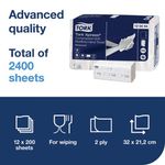 Tork Xpress Compressed Soft Multifold Hand Towels White (Pack of 2400) 120454