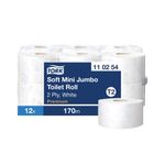 Tork T2 System Mini Jumbo Roll 2-Ply 850 Sheets (12 Pack) 110254