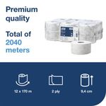 Tork T2 System Mini Jumbo Roll 2-Ply 850 Sheets (12 Pack) 110254