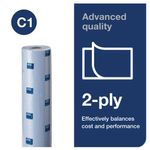 Tork C1 Couch Roll 2-Ply 54m Blue (Pack of 9) 152250