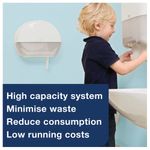 Tork T2 Mini Jumbo Toilet Roll Dispenser White 555000