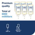 Tork Mild Liquid Hand Soap Refill S1 1 Litre (Pack of 6) 420501