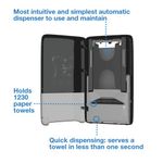 Tork PeakServe Automatic Hand Towel Dispenser Black 552509