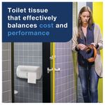 Tork T4 Conventional Toilet Paper Roll Advanced 2-Ply White 320 Sheets (Pack of 36) 100320