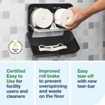 Tork OptiServe Coreless 2-Roll Toilet Roll Dispenser Black 558068