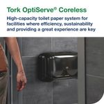 Tork OptiServe Coreless 2-Roll Toilet Roll Dispenser Black 558068