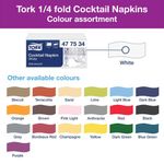 Tork Cocktail Napkins 2-Ply White (Pack of 200) 477534