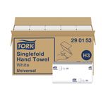 Tork 2-Ply Hand Towel Singlefold Universal Pack of 15 290153