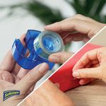 Sellotape Super Clear Tape Dispenser + Roll 18mmx15m (Pack of 6) 1765966