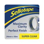 Sellotape Super Clear Tape 24mm x 50m (6 Pack) 1569087
