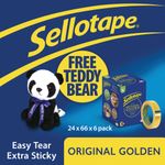 Sellotape Original Golden Tape 24mmx66m (Pack of 6) 1443306