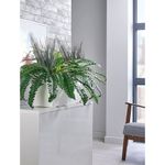 Boston Fern and Savannah Grass Matte Lava Trough LLRBFS550/RDYLV