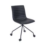 Wander Polyurethane Leather Meeting Chair Black 1043476ND