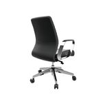 Slate Executive Chair with Fixed Arms Black/Chrome CH8111BKND