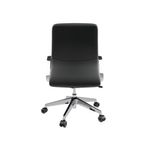 Slate Executive Chair with Fixed Arms Black/Chrome CH8111BKND