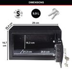Master Lock Security Safe Key Lock Black X031ML