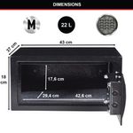 Master Lock Electronic Lock Laptop Safe 22 Litre Black X075ML